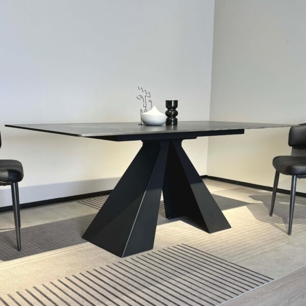 table rectangulaire pierre frittee facile nettoyer