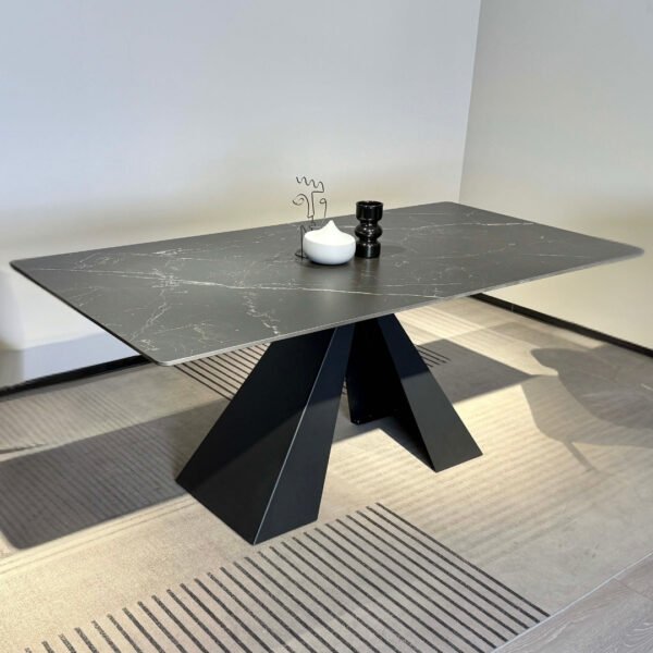 table salle a manger 6 personnes pierre frittee