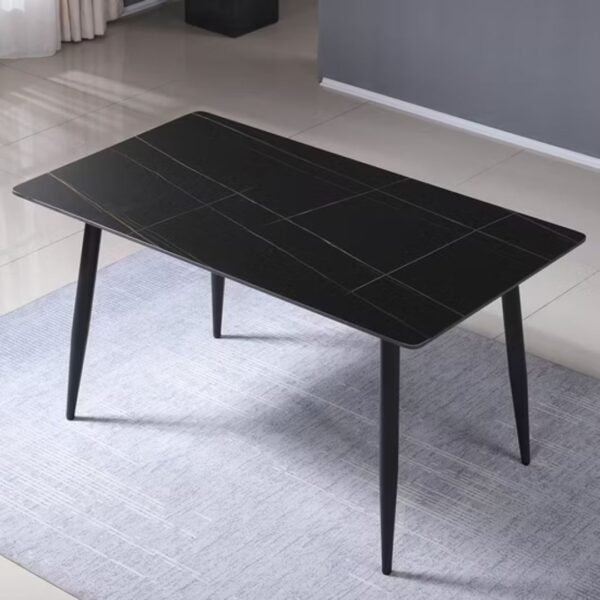 table salle a manger ania ceramique marbre noire